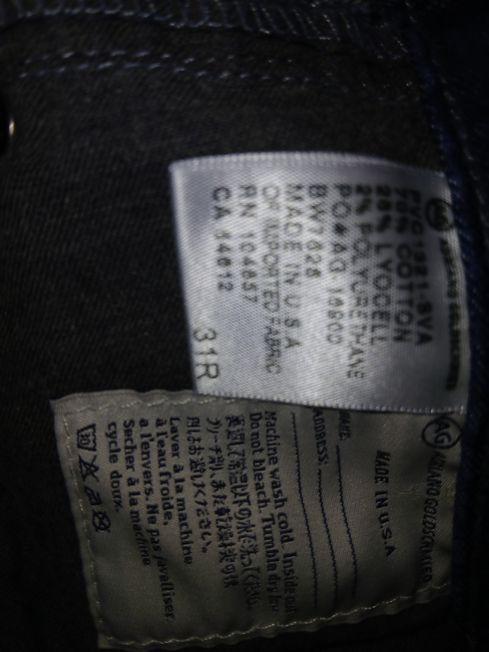 AG Adriano Goldshmied Jessie Curvy Bootcut Dark Indigo Bootcut Jeans 31R - Picture 6 of 6